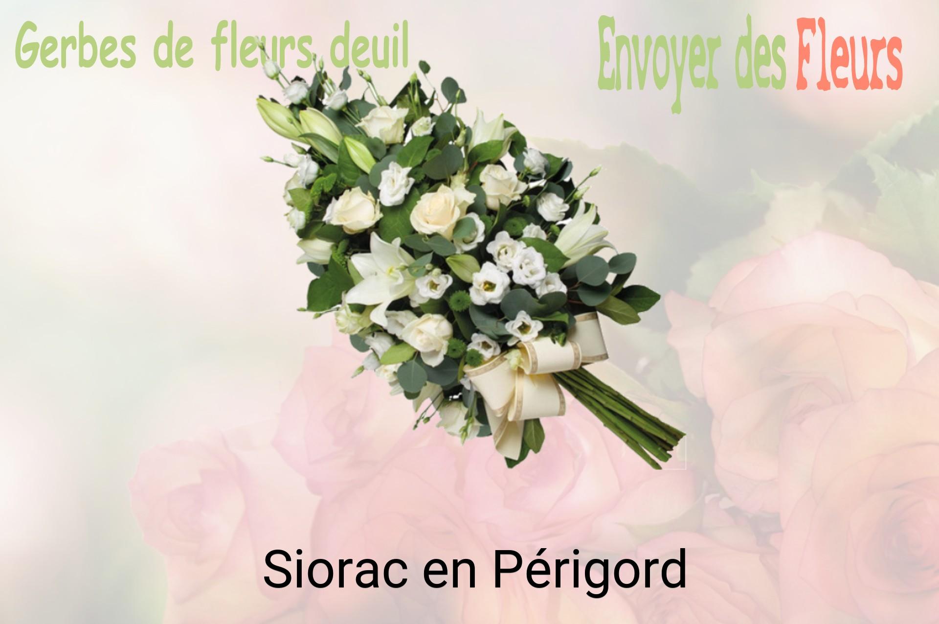 Gerbe de fleurs de deuil livrée à Siorac-en-Périgord